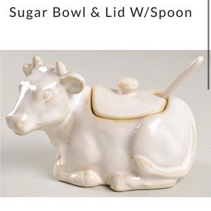 Pottery Barn 12 Days of Christmas sugar bowl with lid